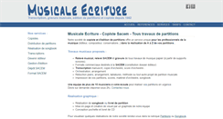 Desktop Screenshot of musicale-ecriture.com